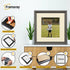 Square Size Grey Oslo Photo Frames Wall Art Frames With Ivory Mount