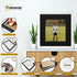 Flat Square White Picture Frame Wall Art Photo Frame With Black Mount