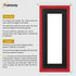 Antique Style Panoramic  Size Red Picture Frame with Black Mount