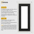 Panoramic Size Glitter Sparkle White Photo Frames With Black Mount