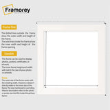 Square Size White Picture Frame Photo Frames