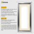 Panorama Style Silver Oslo Picture Frames With Ivory Mount