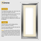 Panorama Style Silver Oslo Picture Frames With Ivory Mount