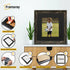 Square Black Picture Frame Vintage Distressed Photo Frames With Black Mount
