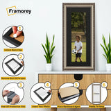 Panoramic Size Gun Metal Picture Frame Shabby Wall Frames With Black Mount
