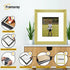 Step Style Square Size Gold Picture Frame With White Mount