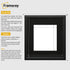 Antique Style Square Size Black Picture Frame with Black Mount