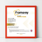 Square Size Thin Matt Red Picture Frame Poster Frames