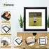 Square Size Black Oslo Photo Frames Wall Art Frames With White Mount