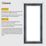 Panorama Style Silver Photo Frame Dahlia Style Wall Art Hanging Frame