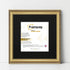 Square Size Gold Shabby Picture Frame With Black Mount