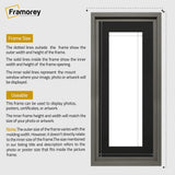 Panorama Style Grey Oslo Picture Frames With Black Mount