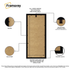 Panoramic Solid Wood Black Poster Frames With Ivory Mount