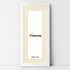 Flat Panoramic White Photo Frame Wall Art Frame With Ivory Mount
