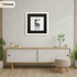 Square Size White Thin Matt Photo Frames with Black Mount