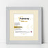 Square Size Silver Picture Frame With Ivory Mount