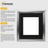 Square Size Silver Oslo Photo Frames Wall Art Frames With Black Mount