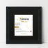 Step Style Square Size Black Picture Frame With Black Mount