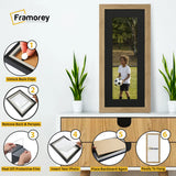 Flat Panoramic Oak Picture Photo Frame Wall Art Poster Frame With Black Mount