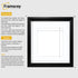 Square Size Black Oslo Photo Frames Wall Art Frames With White Mount