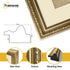 Square Size Gold Shabby Picture Frame With Ivory Mount