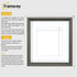 Square Size Grey Oslo Photo Frames Wall Art Frames With White Mount