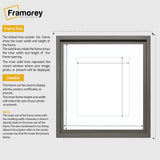 Square Size Grey Oslo Photo Frames Wall Art Frames With White Mount