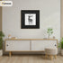 Square Thin Matt Black Picture Frames with Black Mount