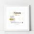 Flat Square Size White Photo Frame Wall Art Frame With White Mount