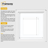 Square Size White Oslo Photo Frames Wall Art Frames With White Mount