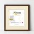 Square Size Walnut Thin Matt Picture Frames With Ivory Mount