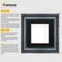 Square Photo Frames Silver Dahlia Wall Art Frame With Black Mount