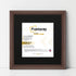 Antique Style Square Size Mahogany Picture Frame with Black Mount