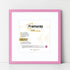 Square Size Thin Matt Pink Picture Frames With White Mount