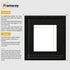 Square Picture Frame Black Glitter Sparkle Photo Frames With Black Mount