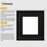 Square Picture Frame Black Glitter Sparkle Photo Frames With Black Mount