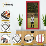 Antique Style Panoramic  Size Red Picture Frame Wall Art Photo Frame