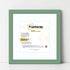 Antique Style Square Green Picture Frame with White Mount