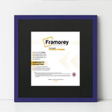 Square Size Thin Matt Purple Picture Frames With Black Mount