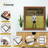 Step Style Square Size Walnut Picture Frame Wall Art Poster Frame