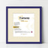 Square Size Thin Matt Purple Picture Frames With Ivory Mount