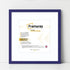 Square Size Thin Matt Purple Picture Frames With White Mount