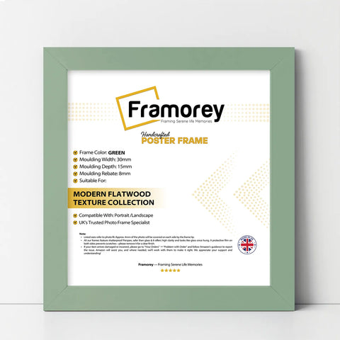 Square Size Green Picture Frame Wall Decor Frames