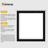 Square Size Picture Frame Black Glitter Sparkle Photo Frames