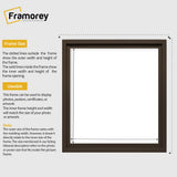 Square Size Walnut Oslo Photo Frames Wall Art Poster Frames