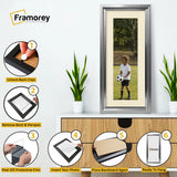 Panorama Style Silver Oslo Picture Frames With Ivory Mount