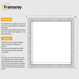 Square Size Picture Frame Silver Glitter Sparkle Photo Frames