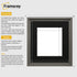 Square Size Grey Oslo Photo Frames Wall Art Frames With Black Mount