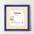 Antique Style Square Purple Picture Frame Wall Art Photo Frame With Ivory Mount
