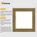 Square Photo Frames Gold Picture Frame Dahlia Wall Art Frame